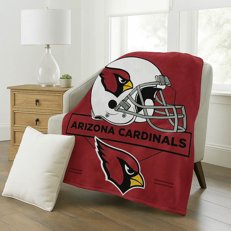 Arizona Cardinals Blankets Sherpa Blankets Throw Blanket Plush Blankets