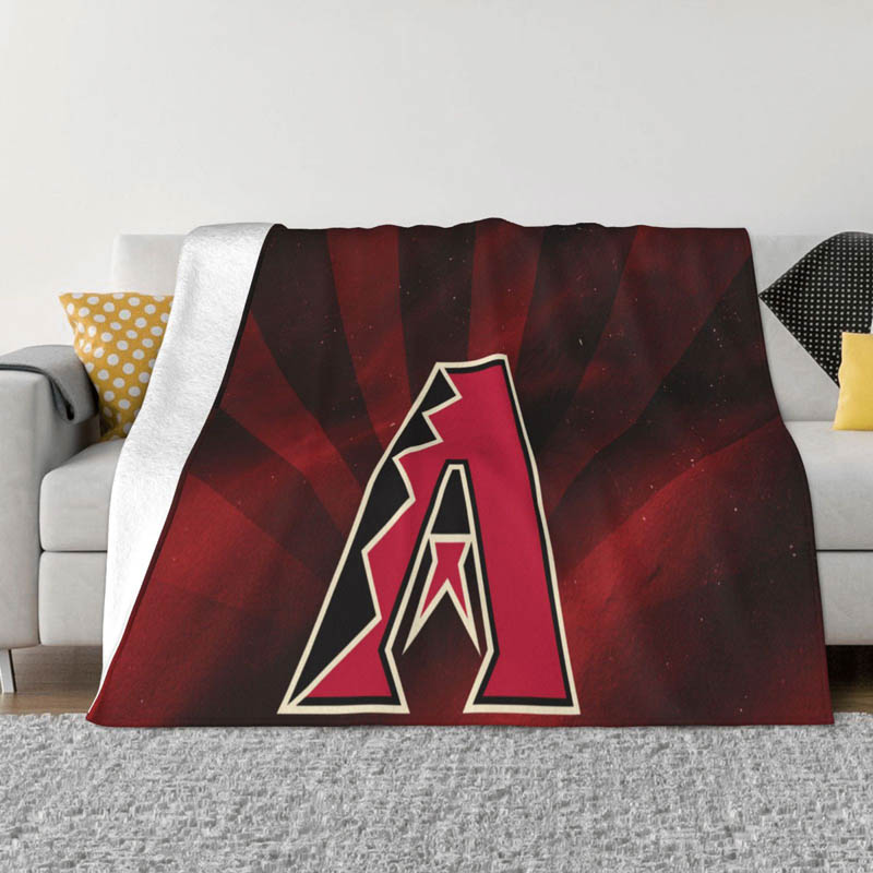 Arizona Diamondbacks Blanket Sherpa Blankets Throw Blankets Plush Blanket
