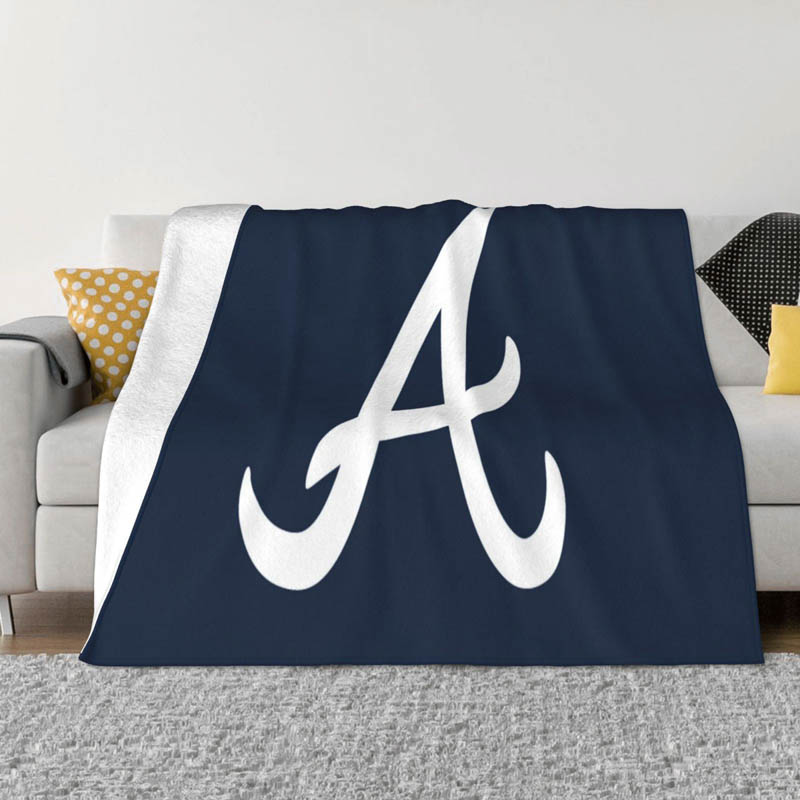 Atlanta Braves Blanket Fleece Blanket Throw Blanket Plush Blankets