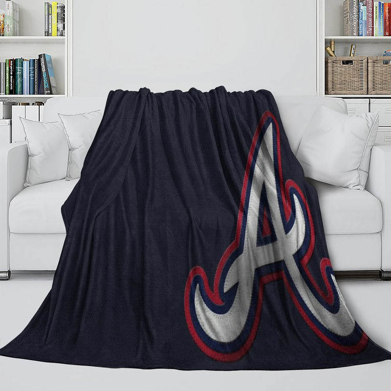 Atlanta Braves Blanket Fleece Blanket Throw Blanket Plush Blankets