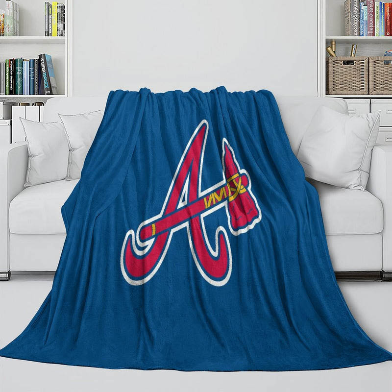 Atlanta Braves Blanket Fleece Blankets Throw Plush Blanket