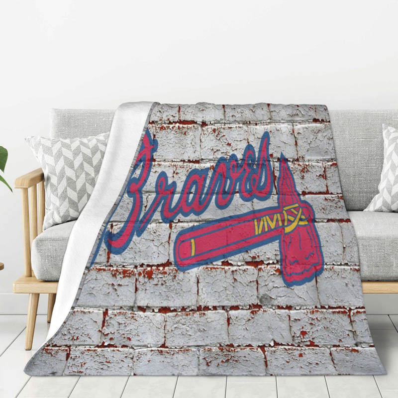 Atlanta Braves Blankets Fleece Blanket Throw Blanket Plush Blankets