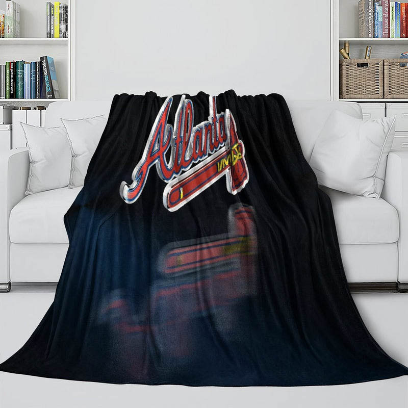 Atlanta Braves Blankets Fleece Blanket Throw Blanket Plush Blankets