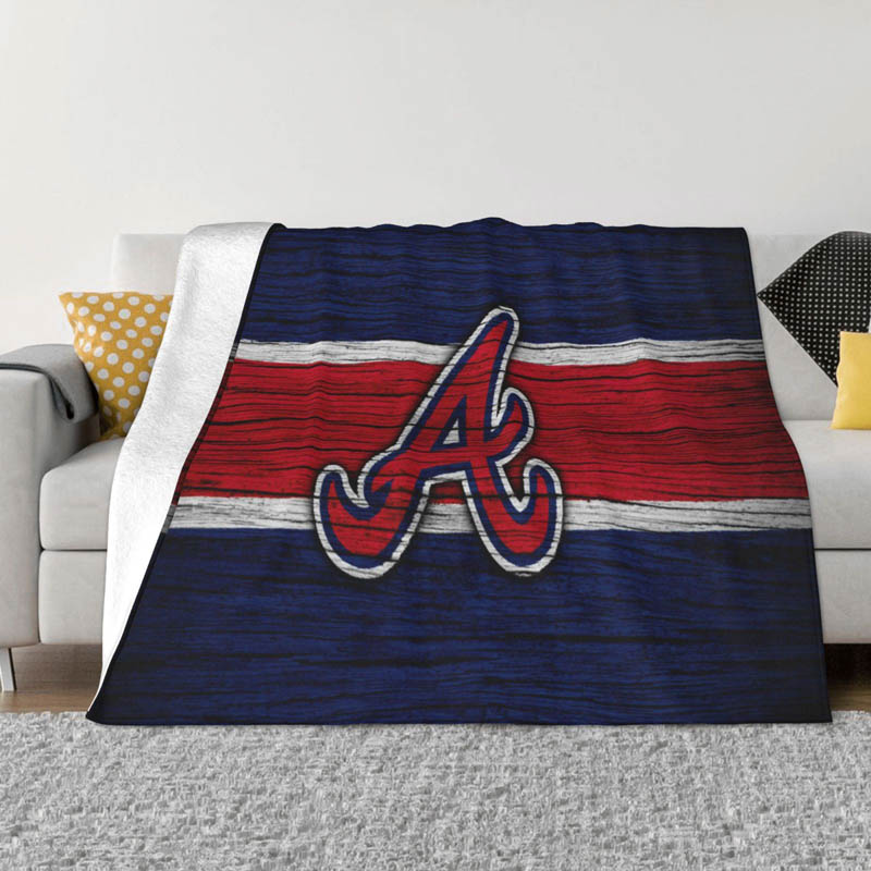 Atlanta Braves Blankets Fleece Blanket Throw Plush Blankets