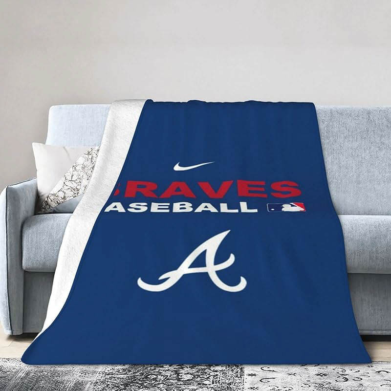 Atlanta Braves Blankets Fleece Blankets Throw Plush Blankets
