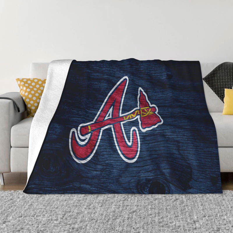 Atlanta Braves Blankets Sherpa Blankets Throw Blanket Plush Blankets