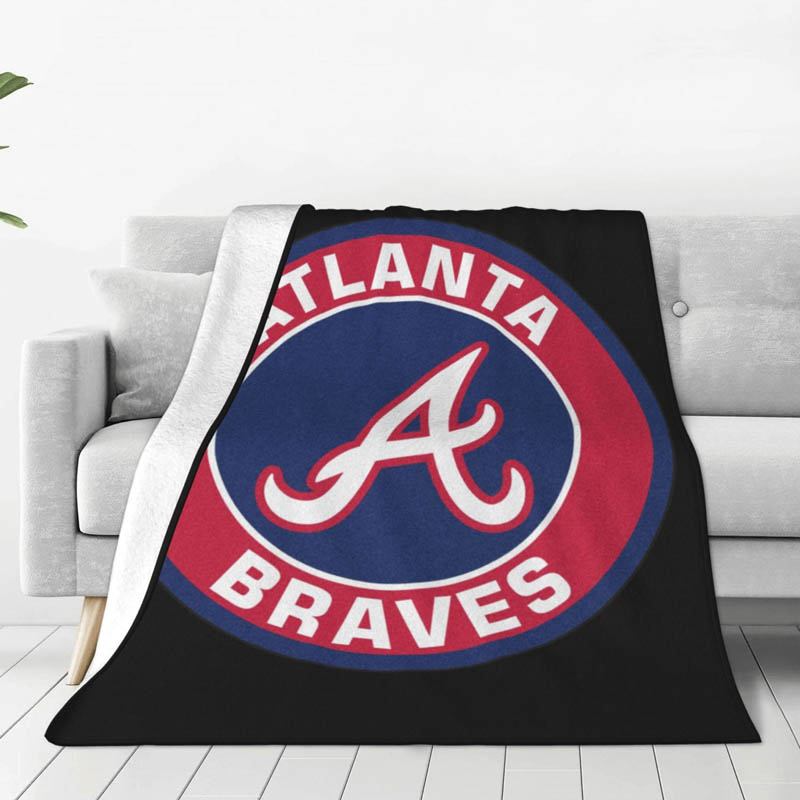 Atlanta Braves Blankets Sherpa Blankets Throw Plush Blankets
