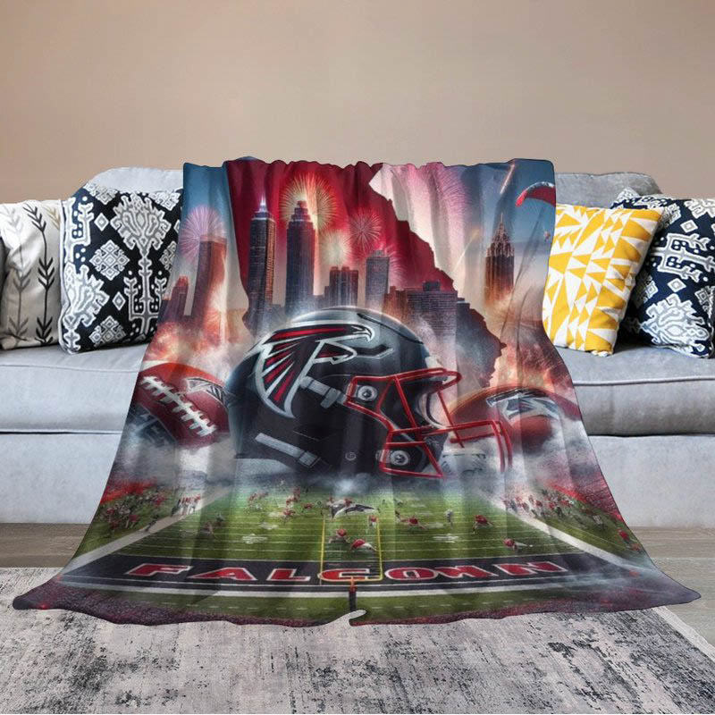 Atlanta Falcons Blanket Fleece Blanket Throw Blankets Plush Blanket
