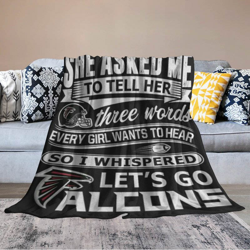 Atlanta Falcons Blanket Sherpa Blankets Throw Plush Blanket