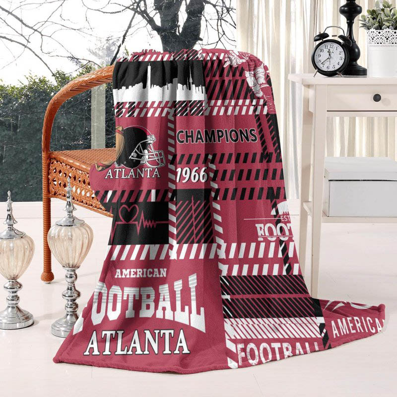 Atlanta Falcons Blankets Sherpa Blankets Throw Blanket Plush Blanket