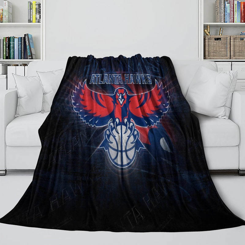Atlanta Hawks Blanket Fleece Blankets Throw Blankets Plush Blankets