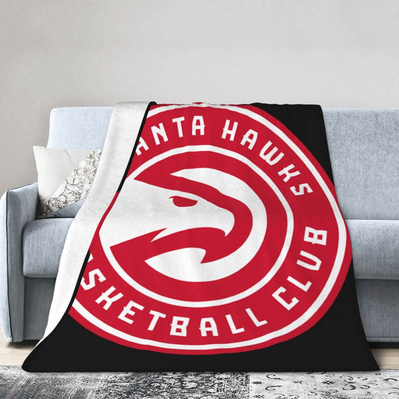 Atlanta Hawks Blanket Fleece Blankets Throw Plush Blanket