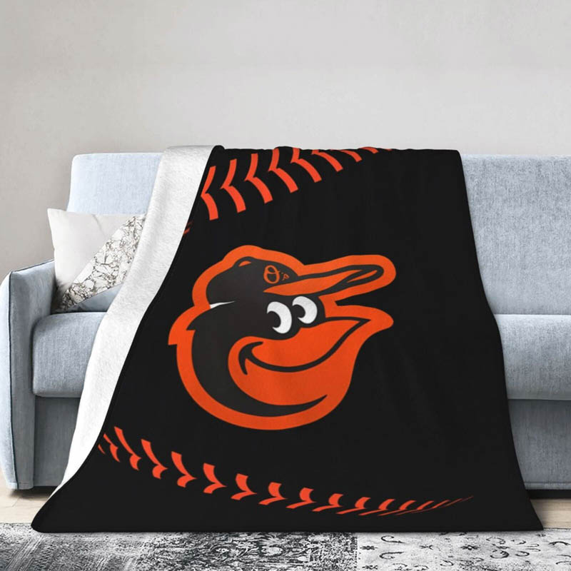 Baltimore Orioles Blanket Fleece Blanket Throw Blanket Plush Blankets