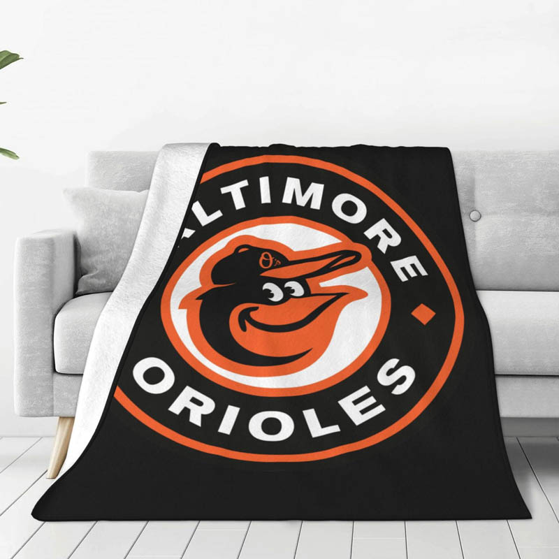 Baltimore Orioles Blanket Fleece Blanket Throw Plush Blankets