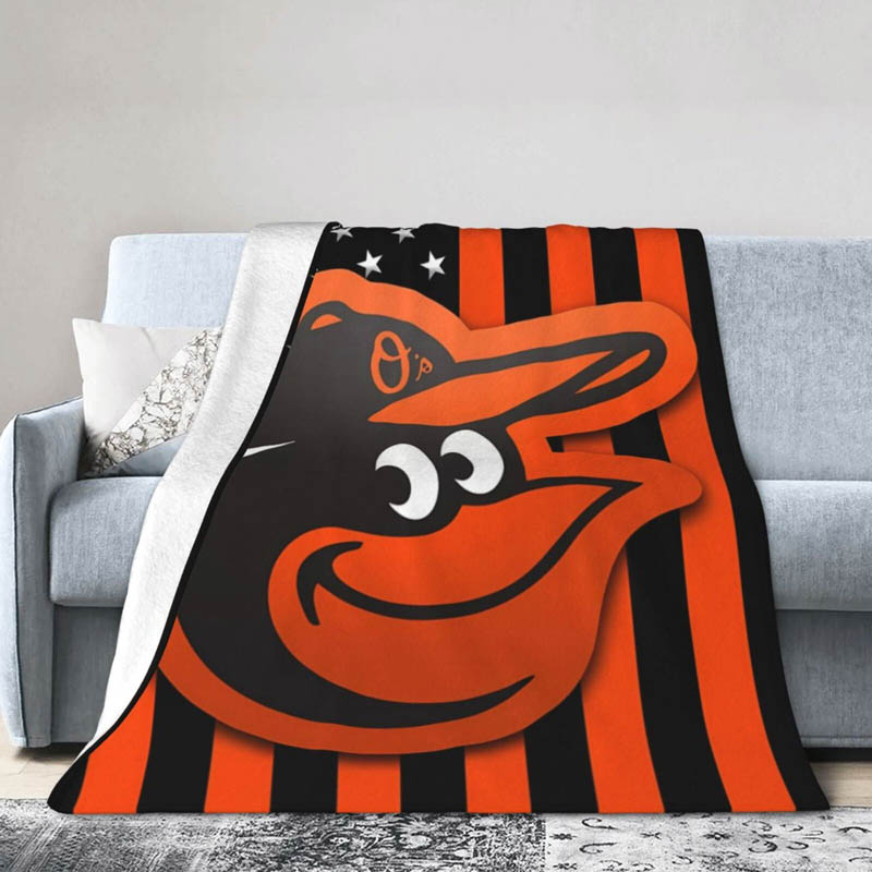 Baltimore Orioles Blanket Fleece Blankets Throw Blankets Plush Blanket