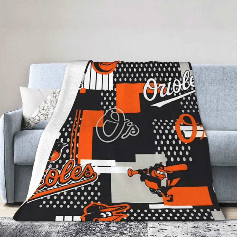 Baltimore Orioles Blanket Sherpa Blanket Throw Blanket Plush Blankets