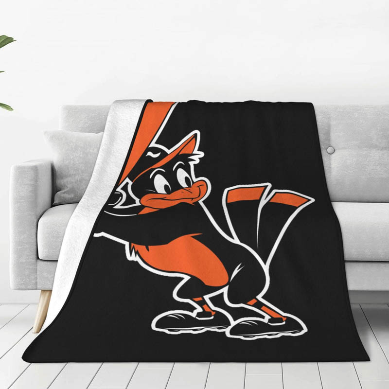 Baltimore Orioles Blanket Sherpa Blankets Throw Plush Blanket