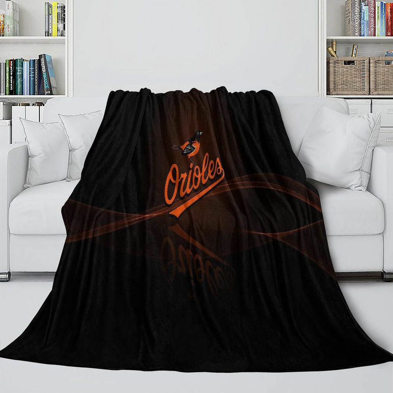Baltimore Orioles Blankets Sherpa Blanket Throw Blankets Plush Blankets