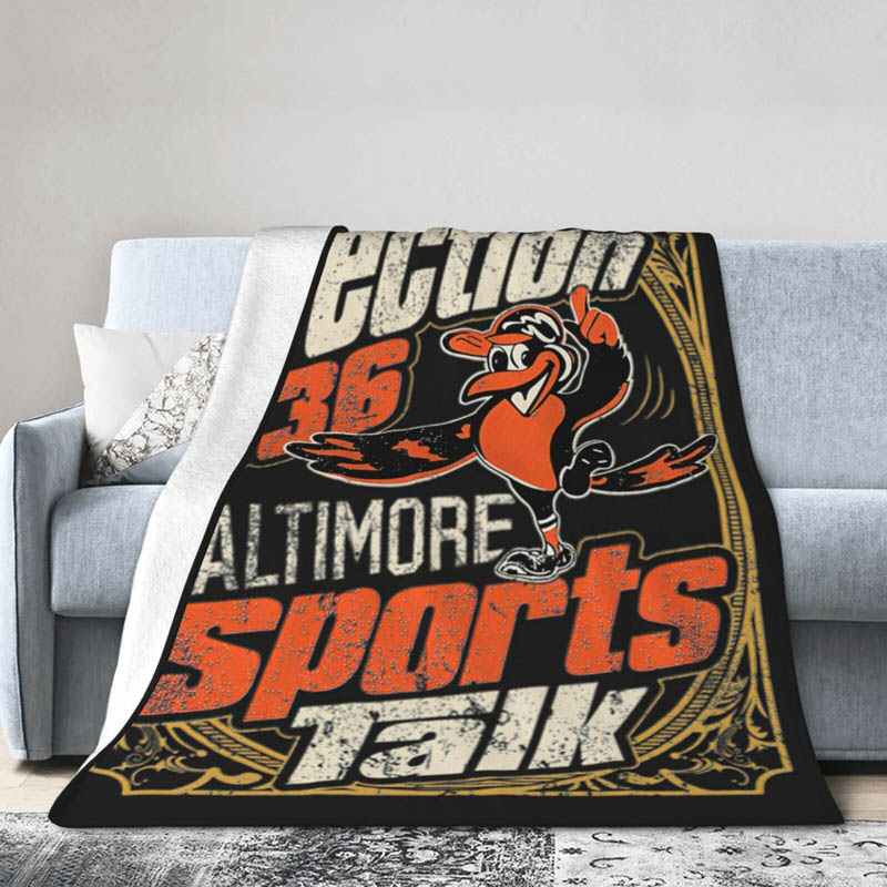 Baltimore Orioles Blankets Sherpa Blankets Throw Blanket Plush Blankets