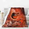baltimore orioles blankets sherpa blankets throw blankets plush blankets v12