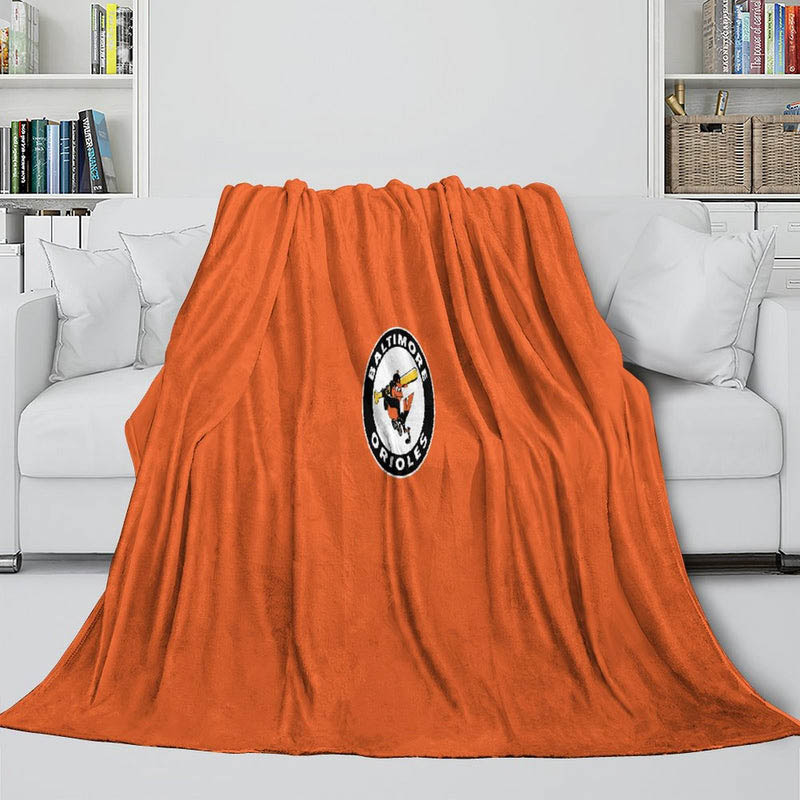 Baltimore Orioles Blankets Sherpa Blankets Throw Plush Blanket