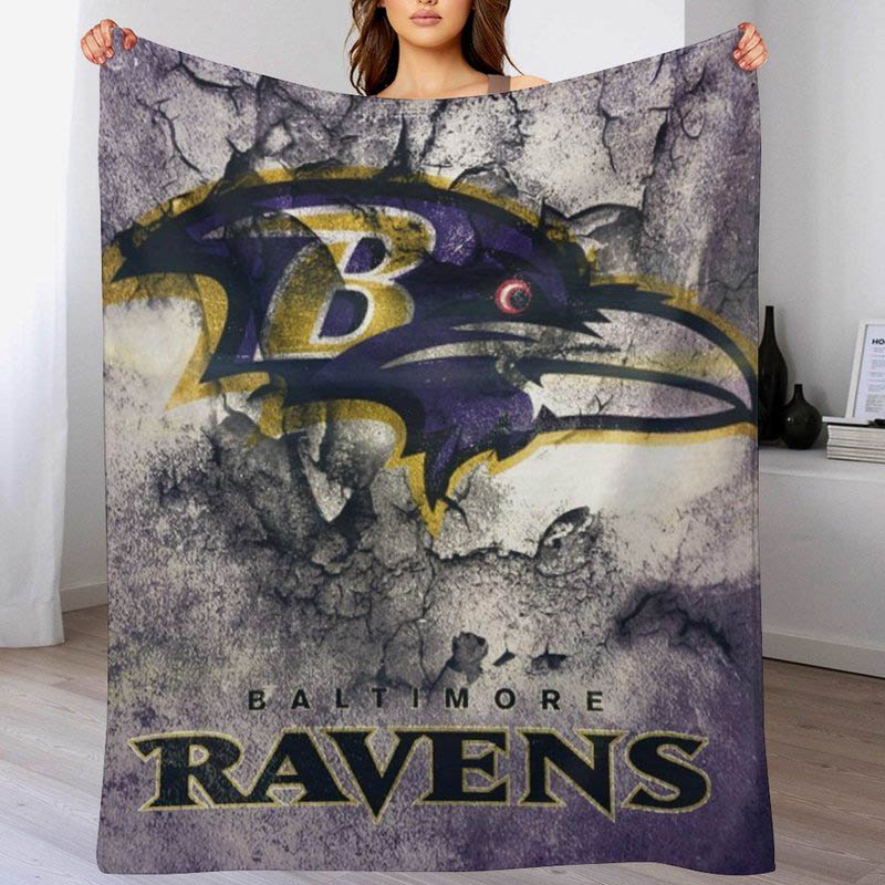 Baltimore Ravens Blanket Fleece Blanket Throw Blankets Plush Blanket