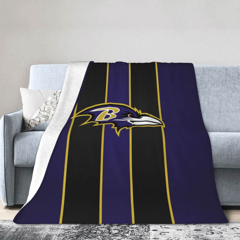 Baltimore Ravens Blanket Fleece Blanket Throw Blankets Plush Blanket