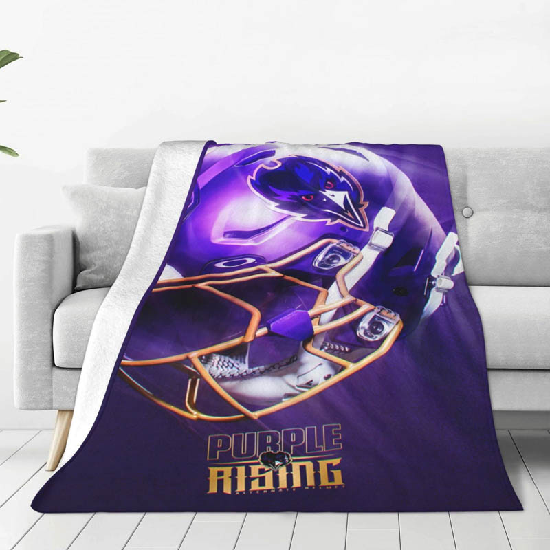 Baltimore Ravens Blanket Fleece Blanket Throw Plush Blanket