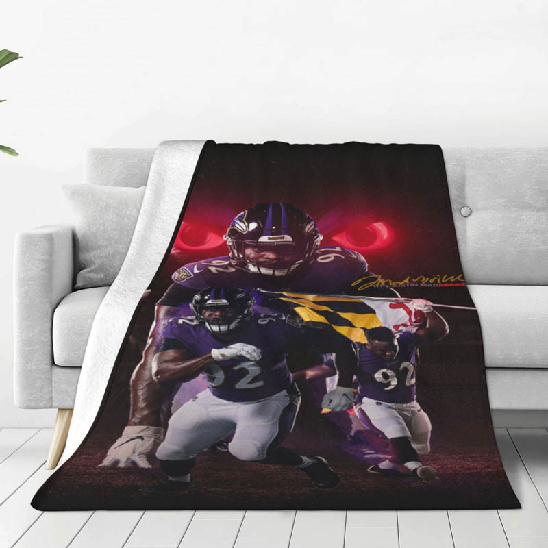 Baltimore Ravens Blanket Fleece Blanket Throw Plush Blanket