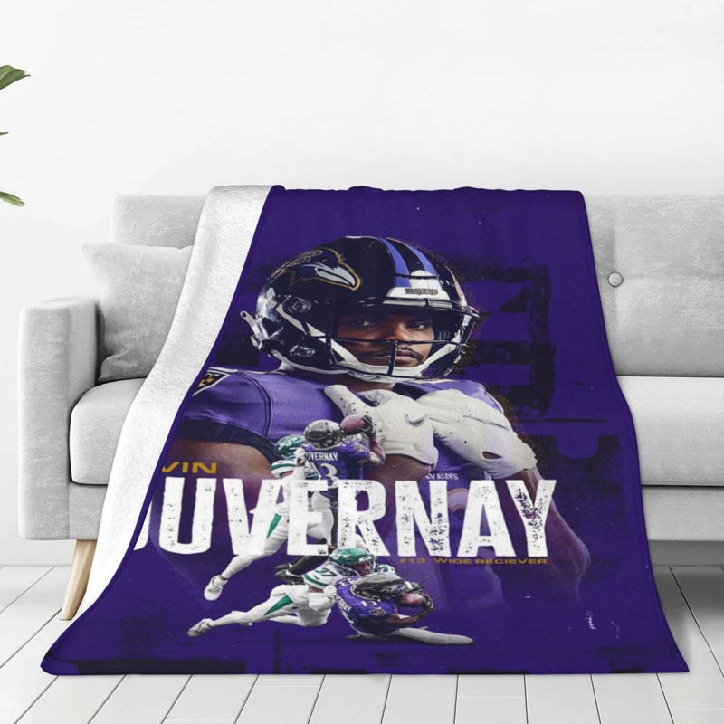 Baltimore Ravens Blanket Fleece Blanket Throw Plush Blankets