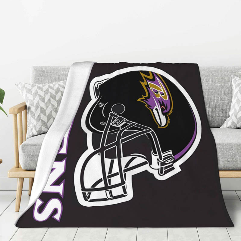 Baltimore Ravens Blanket Fleece Blankets Throw Blankets Plush Blankets