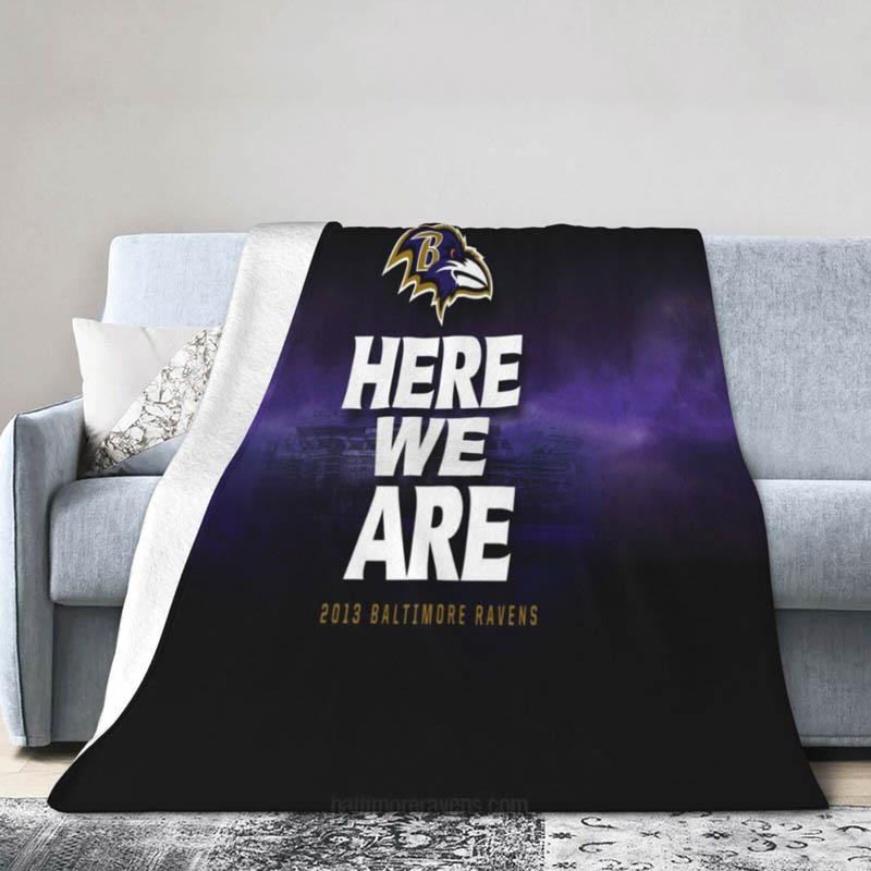 Baltimore Ravens Blanket Fleece Blankets Throw Plush Blanket