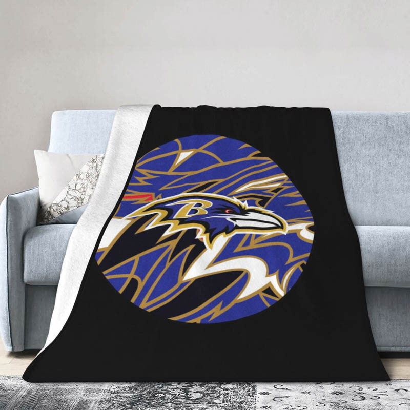 Baltimore Ravens Blanket Fleece Blankets Throw Plush Blankets