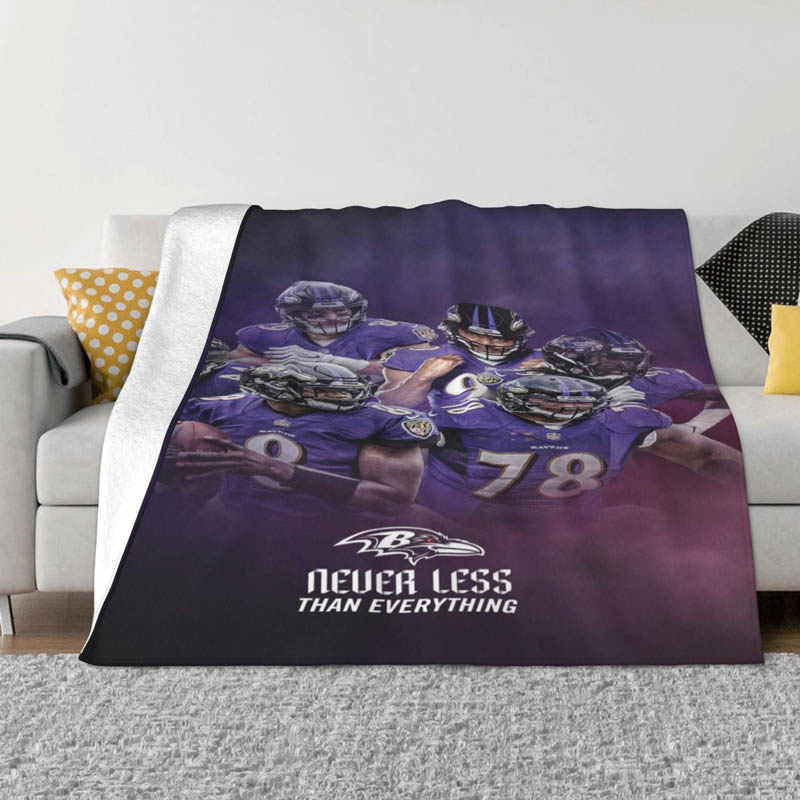 Baltimore Ravens Blanket Fleece Blankets Throw Plush Blankets