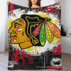chicago blackhawks blankets sherpa blankets throw plush blankets v13 chicago blackhawks blankets sherpa blankets throw plush blankets v13