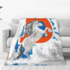 denver broncos blanket sherpa blankets throw plush blanket v45 denver broncos blanket sherpa blankets throw plush blanket v45