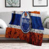 edmonton oilers blanket fleece blankets throw plush blanket v6 edmonton oilers blanket fleece blankets throw plush blanket v6