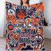 edmonton oilers blanket fleece blankets throw plush blanket v98 edmonton oilers blanket fleece blankets throw plush blanket v98