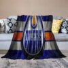 edmonton oilers blanket sherpa blanket throw plush blanket v2 edmonton oilers blanket sherpa blanket throw plush blanket v2