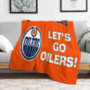 edmonton oilers blankets fleece blankets throw plush blanket v1 edmonton oilers blankets fleece blankets throw plush blanket v1