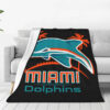 miami dolphins blanket fleece blanket throw blankets plush blanket v15 miami dolphins blanket fleece blanket throw blankets plush blanket v15