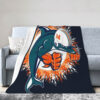 miami dolphins blanket fleece blanket throw plush blanket v22 miami dolphins blanket fleece blanket throw plush blanket v22