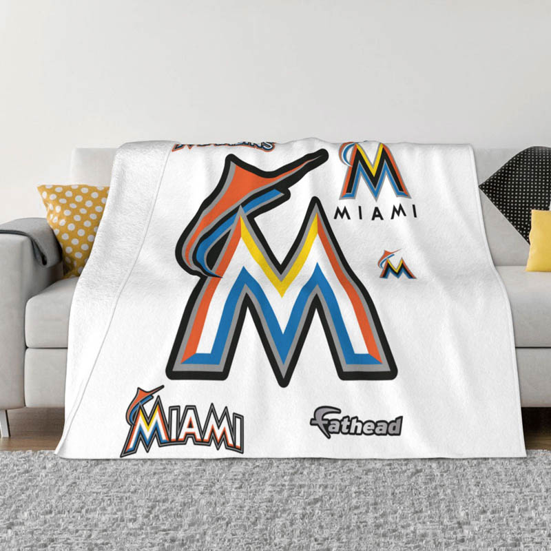 miami-marlins-blankets-fleece-blanket-throw-plush-blanket-v7 miami marlins blankets fleece blanket throw plush blanket v7