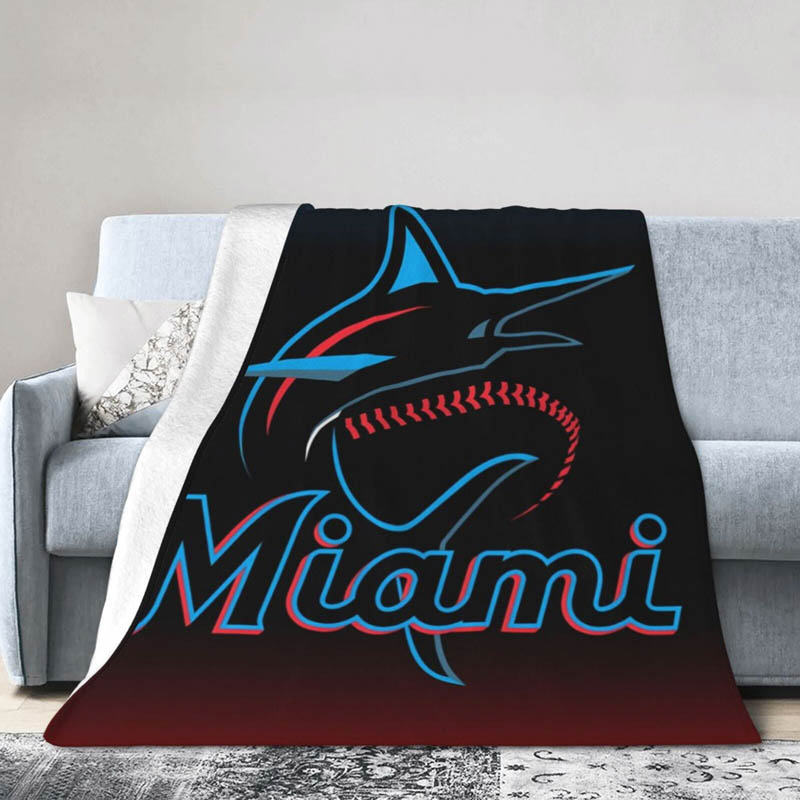 miami-marlins-blankets-sherpa-blanket-throw-blankets-plush-blanket-v28 miami marlins blankets sherpa blanket throw blankets plush blanket v28