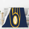 milwaukee brewers blanket fleece blanket throw blankets plush blankets v36 milwaukee brewers blanket fleece blanket throw blankets plush blankets v36