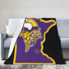 minnesota vikings blankets sherpa blanket throw blanket plush blanket v33 minnesota vikings blankets sherpa blanket throw blanket plush blanket v33