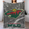 minnesota wild blanket fleece blanket throw blankets plush blankets v5 minnesota wild blanket fleece blanket throw blankets plush blankets v5