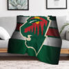 minnesota wild blanket sherpa blanket throw blanket plush blankets v1 minnesota wild blanket sherpa blanket throw blanket plush blankets v1