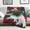 minnesota wild blankets fleece blanket throw blanket plush blanket v2 minnesota wild blankets fleece blanket throw blanket plush blanket v2