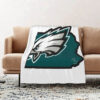 philadelphia eagles blankets sherpa blanket throw plush blanket v27 philadelphia eagles blankets sherpa blanket throw plush blanket v27